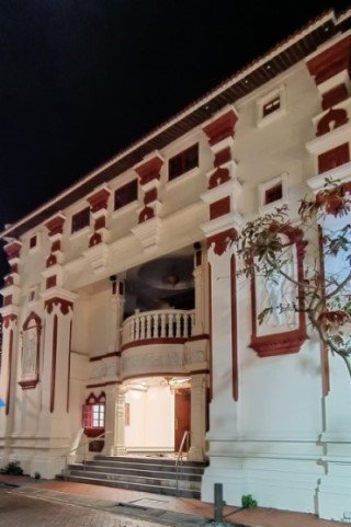 Outside facade of the Wedding Reception Hall of Sri Mariamman Temple.