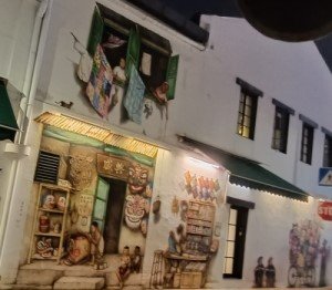 Old Trades wall Mural by Yip Yew Chong at Mohammed Ali Lane.