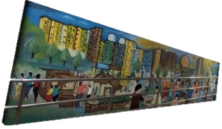Wall mural at Blk 334 Keong Saik Rd by unknown artist.