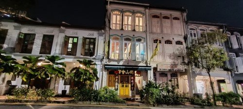 牛车水路 (Kreta Ayer Rd)  的历史建筑。
