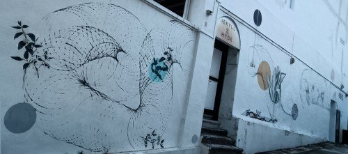 Wall Mural by Unknown Artist at side wall of 74 Neil Rd.