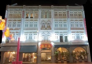Spring Court restaurant in heritage shophouses at Upper Cross St.