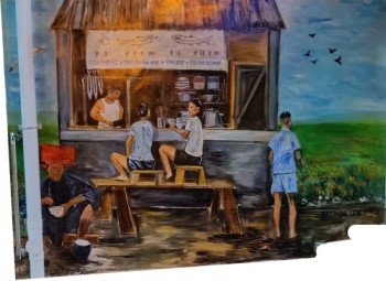 A Walk Back in Time - Hawker by Belinda Low, right outside Food Centre at Hong Lim Complex.