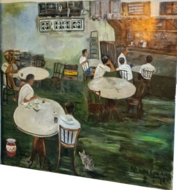 A Walk Back in Time - Oldstyle Coffeeshop by Belinda Low, right outside Food Centre at Hong Lim Complex.