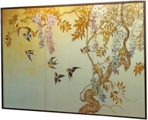 Marble mural by Unknown Artist outside Yan Palace Restaurant at Hong Lim Complex.