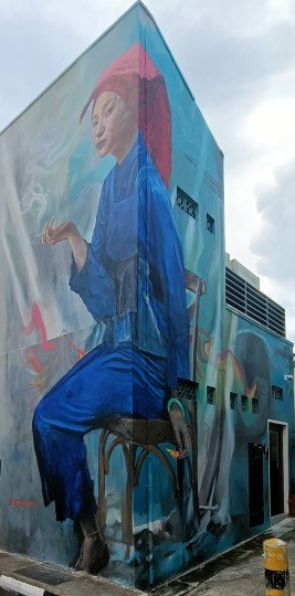 Smoking Samsui Woman by Sean Dunston in 2024.