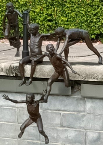 THE FIRST GENERATION statues by Chong Fah Cheong.