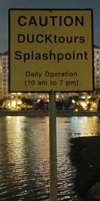 DUCKtours' Splashpoint sign.