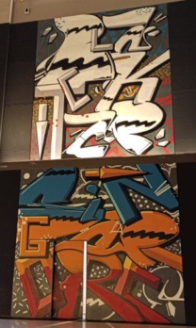 Wall Mural by Unknown Artist near the entrance.