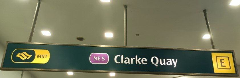 Starting Journey at Exit E of MRT (NE 5) Clarke Quay Station.