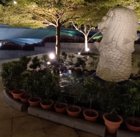 Little White Merlion that is behind the Merlion.