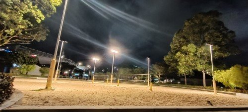 Beach Volleyball Courts at Singapore Sports Hub.