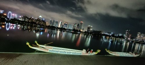 Dragon Boats at Singapore Sports Hub.