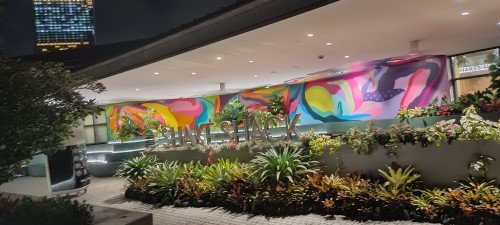 Floral Mural by Singaporean artist Soph O.