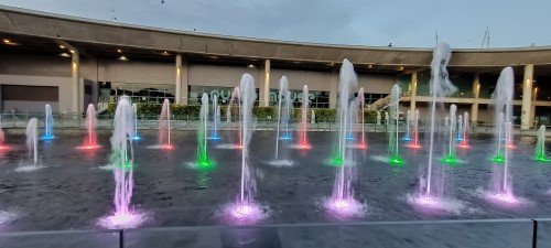Colourful Water Fountains.