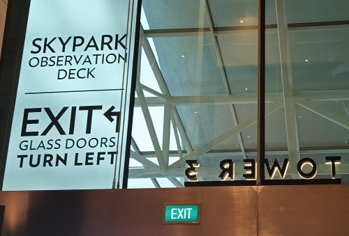 Follow directions to SkyPark at Tower 3.