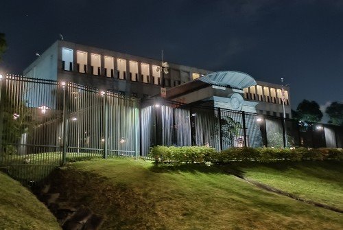 The US Embassy on your right.