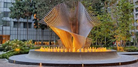 The Conrad Hotel's Water Fountain.