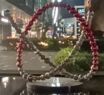 Noeud Rouge by Jean-Michel Othoniel outside Paragon Mall at 290 Orchard Rd.