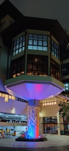 Tanglin Club Sports Centre unique structure.