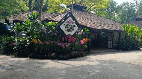 Entrance to the National Orchid Garden.