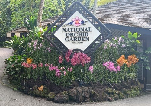 Entrance to the National Orchid Garden.