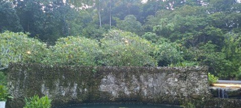 The Koi Pond Mural by 20 Balinese Stone Workers.