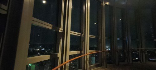 Here you get to take photos from high above but through the glass.