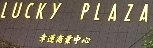 Lucky Plaza at 304 Orchard Rd.