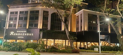 On your left is Orchard Rendezvous Hotel.