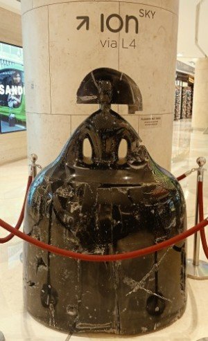 Reina Mariana by Manolo Valdes on the 3rd Floor of ION Orchard.