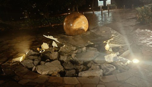 Swiss Granite Fountain by UELI FAUSCH.