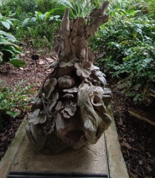 Beautiful sculptures made from tree roots and stumps by Unknown Sculptors.