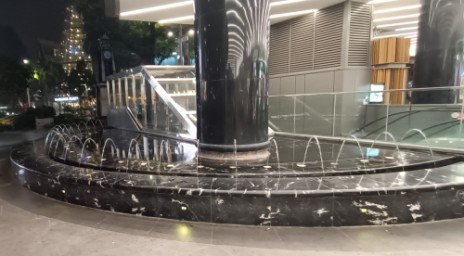 Water Fountain at Shaw House Entrance at 350 Orchard Rd.