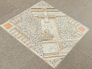 Interesting Tile on the floor at The Heeren at 260 Orchard Rd.