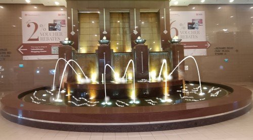 Water Fountain at B2 in Ngee Ann City at 391A Orchard Rd.