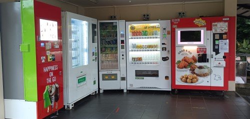 Vending Machines, Water Fountain and Washrooms.