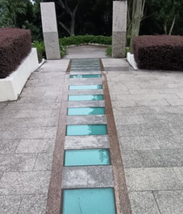 Walk out of Faber Point and back to the main road.