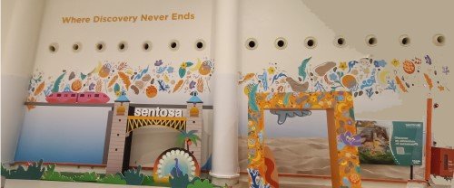 Sentosa Mural by Unknown Artist.