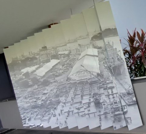 Some of the Exhibits on the Overhead Bridge to VivoCity Mall.