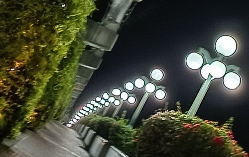 Sentosa Cycling Track lights.