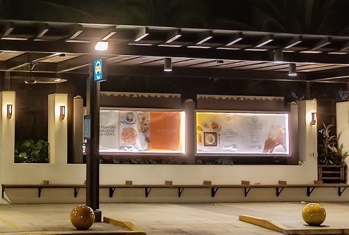 Sentosa Cove Village bus stop.