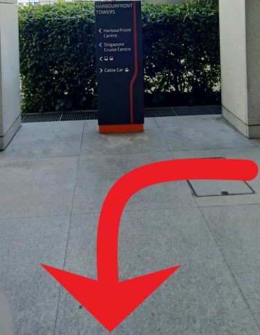 Get out of the cable car station and walk straight to the other building, continue walking, then turn left at the building's corner and continue walking.