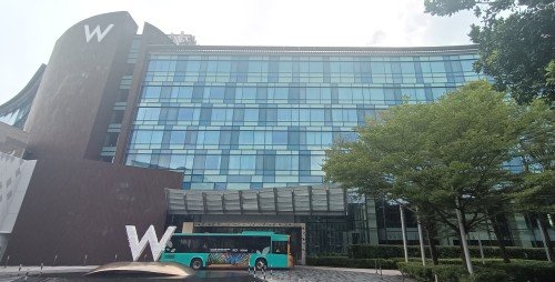 Take Sentosa Bus B at W Hotel to Palawan Beach bus stop.