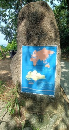 Map of the Southernmost Point of Continental Asia.
