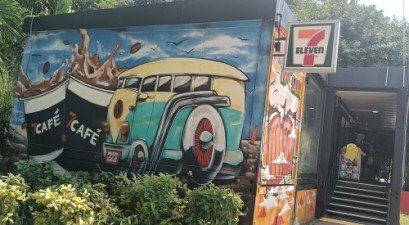 7-ELEVEN at Palawan Beach.