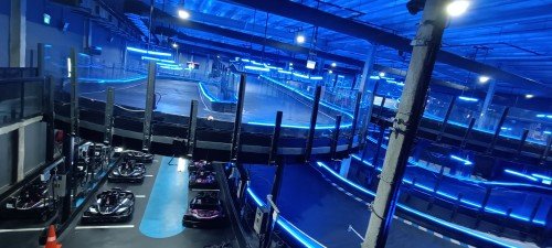 HYPER DRIVE's go karts and racing track.