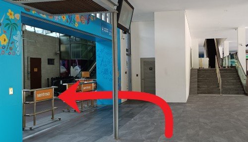 At Beach Station, turn left.