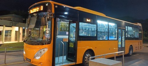 Sentosa Bus D from Beach Station Bus Terminal.